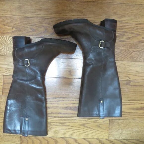 Naturalizer Tall Brown Genuine Leather Boots - Picture 11 of 16